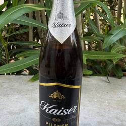 Das deutsche Bierchen. Geschmack eisgekühlt am nächsten Tag, na ja...