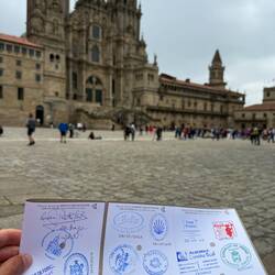 Camino Inglés credential!