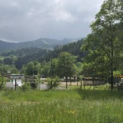 Mountain views from the village