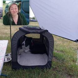 Socks blijft zelfs in zijn tent