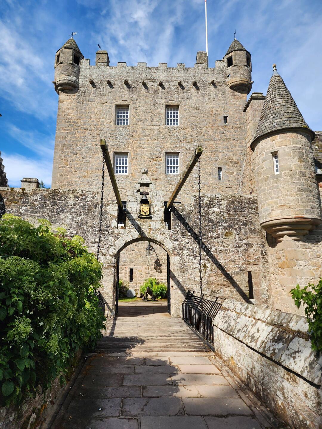 Draw bridge entrance to Cawdor Castle