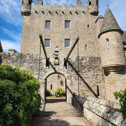 Draw bridge entrance to Cawdor Castle