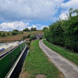 Moored in sight of Leek Tunnel