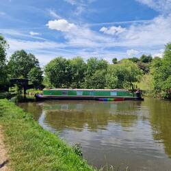 Our Silver Propeller shot showing we travelled as far as we could on the Leek Canal