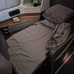 The pull out lie flat bed