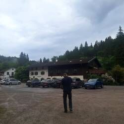 Ankunft am Waldrestaurant Maxlmühle