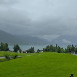 erster Blick auf den Tegernsee
