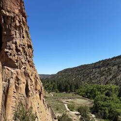I hike down into the canyon
