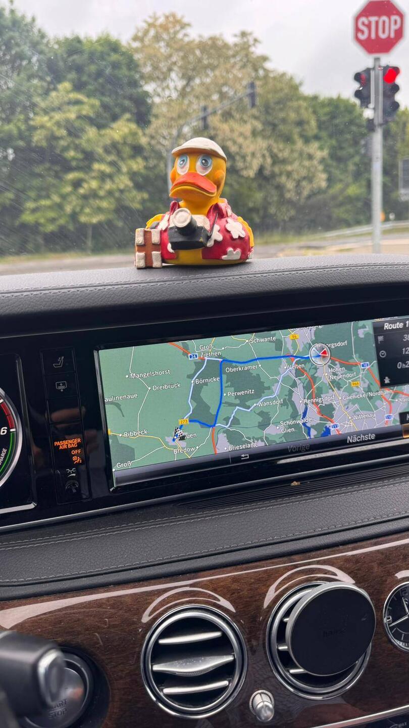Mucki kommt uns in Nauen abholen😍