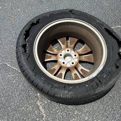 The dreaded shredded tire