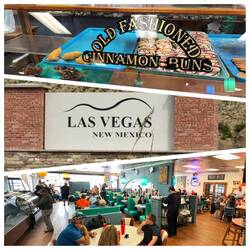 Las Vegas in New Mexico bis auf dieses Café total ausgestorben