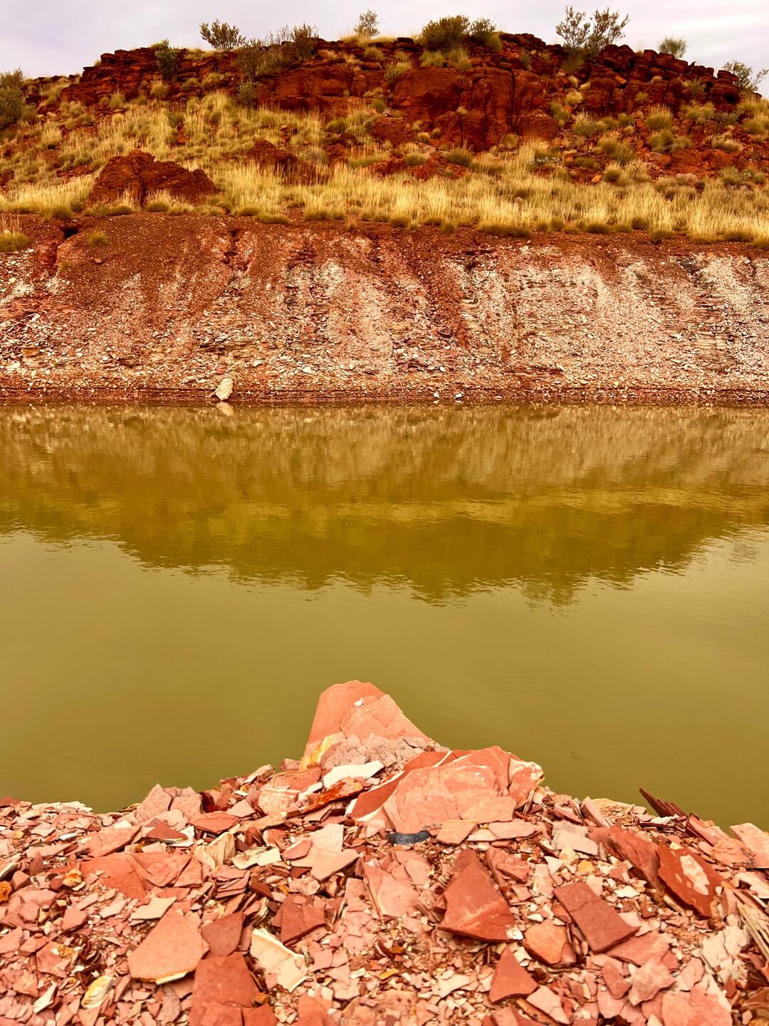 Waterhole just off the track