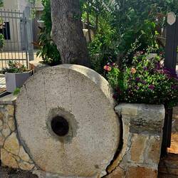 Old mill wheel repurposed
