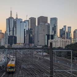 Ausfahrt aus Richmond Station.