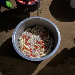 ...so sah's fertig geschnippelt aus...