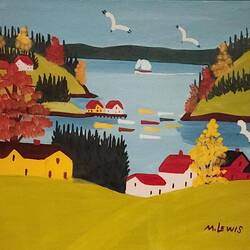 "Coastal Scene With Gulls"