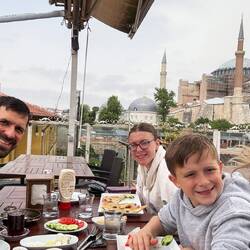 Hagia Sophia behind us