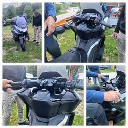 Nach dem Festzurren muss der Lenker neu ausgerichtet werden