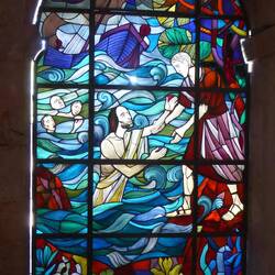 New stained glass in church