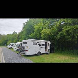 Unser Stellplatz auf dem Campingplatz