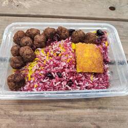 Lamm mit Kirschen-Reis - süperfein! 🤣