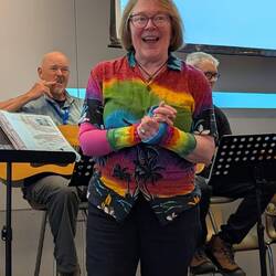 Then we sang songs and played kazoos