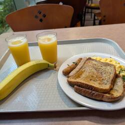 Then had breakfast