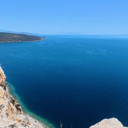 Am Ende der 2,5 km langen Rampe