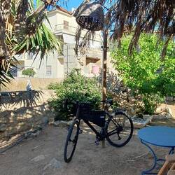 Fahrräder müssen leider draußen bleiben 😒