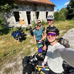 Super nette Radreisende getroffen