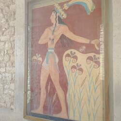 Reconstruction of fresco in Knossos Palace