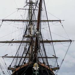 Famine-Ausstellung im Schiff