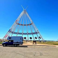 Tipi in Medicine Hut