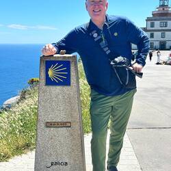 Km 0.0 of Finisterre Camino. (Cheating, did not walk this part!)