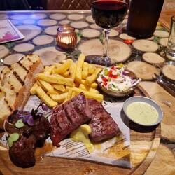 Familiar Food!Steak and lamb..amazing!!