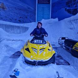 In the snowstorm simulation room