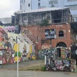 Graffiti in city centre there is quite a lot.some is really artistic