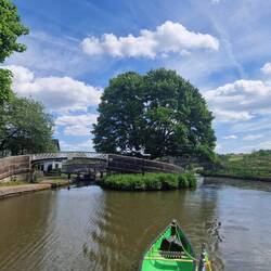 Leaving Leek Canal and rejoining the main Caldon Canal