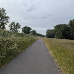 Radwege am Deich sind nicht unbedingt die spannendsten