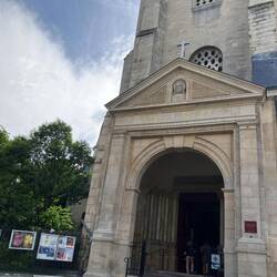 St Germaine De Pres, built 550 AD; we visited the previous evening during a service.