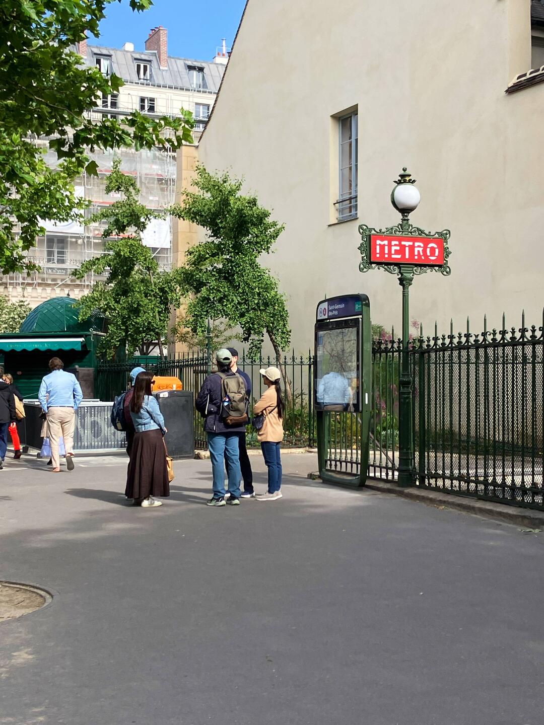 Meeting at Odeon Metro Station on St Germain de Pres.