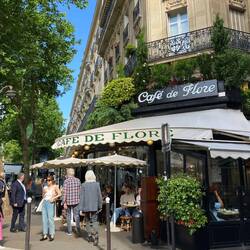 The most famous cafe in Paris Ernest H Pablo P Bridgette B after WW haunt of