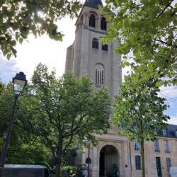 St Germain de Pres, built 500 AD, we visited the evening before during a service.