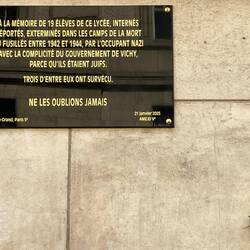 French collusion with the Germans in early WWII lead to the death of students who are remembered.