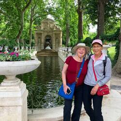 Two admiring gardeners