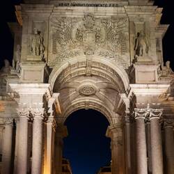 Arco da Rua Augusta bei Nacht