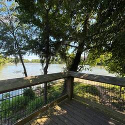 Three Rivers, Broad River on right, Saluda River on left, combine to form Congaree River
