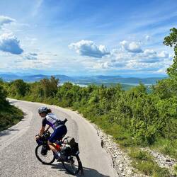 Die Abfahrt Richtung See beginnt