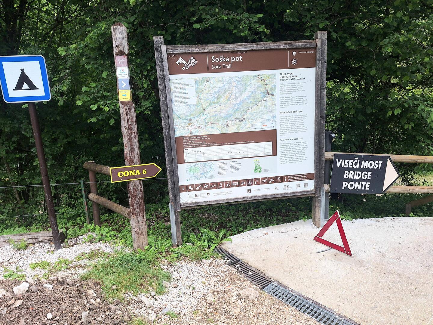 Vom CP geht es zur kleinen Brücke