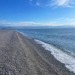 ansonsten überall hier diese Kies Strände, die ich nicht mag